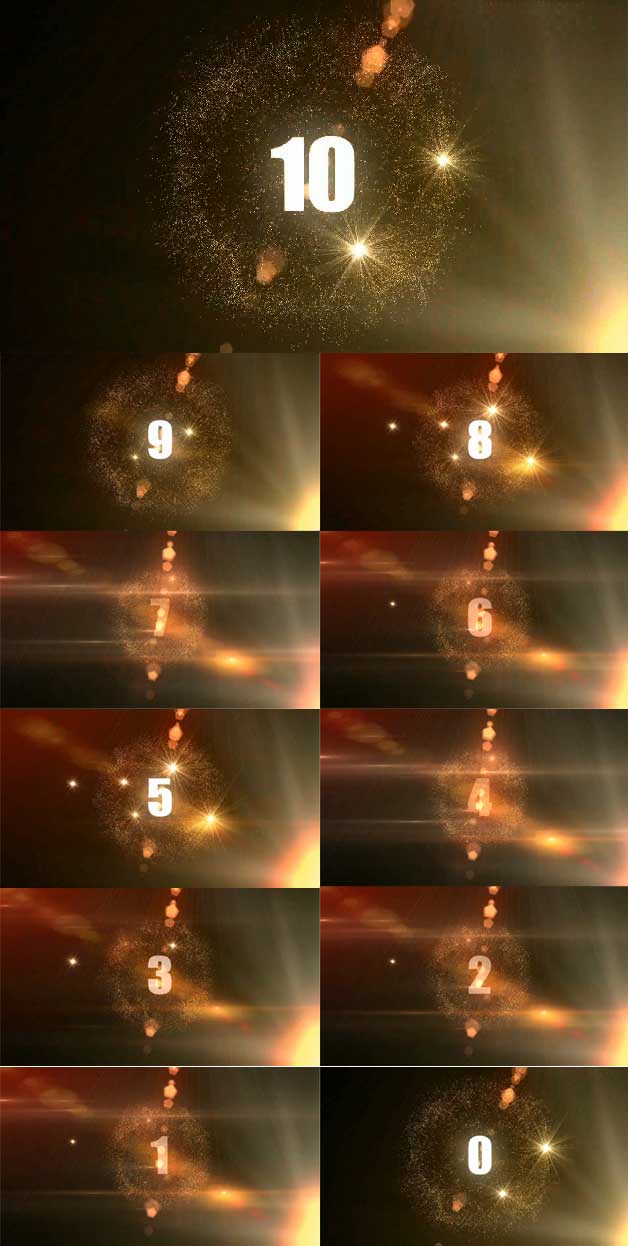 金色时尚高清倒计时视频