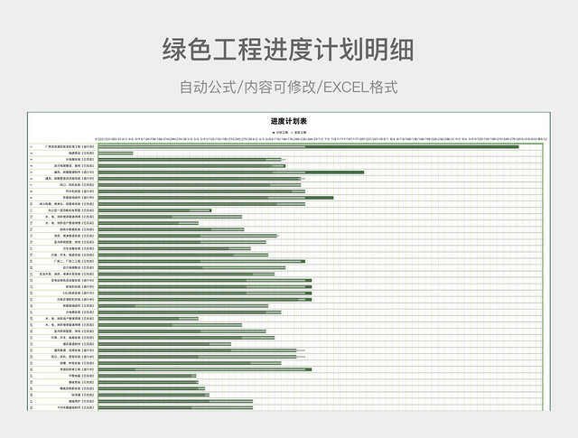 工程进度计划明细