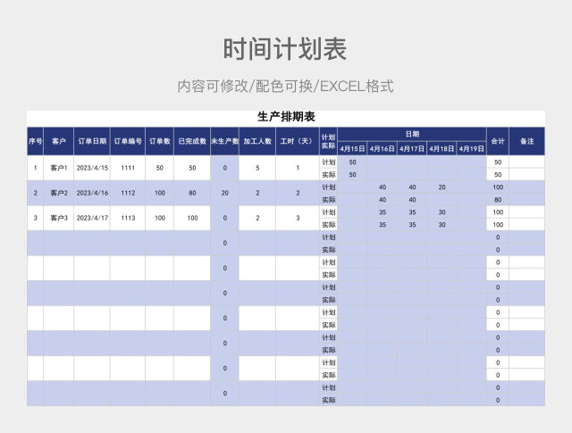 蓝色大气生产排期表