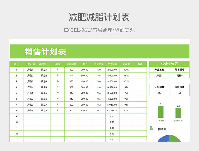 销售计划表