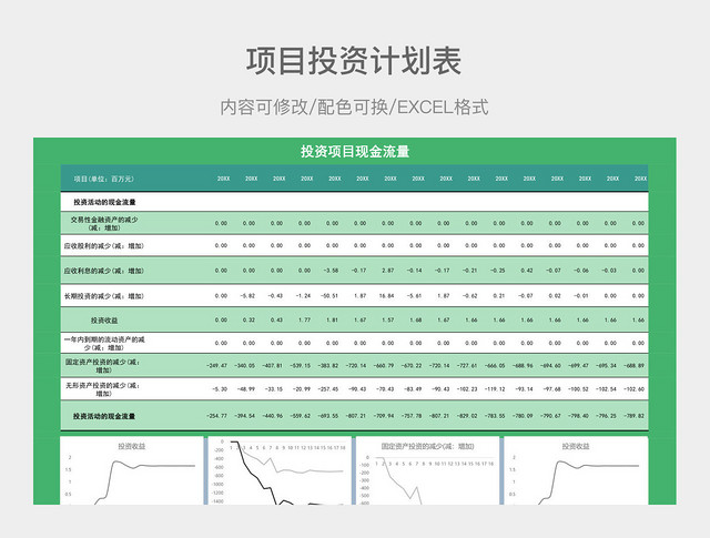 彩色简约项目投资