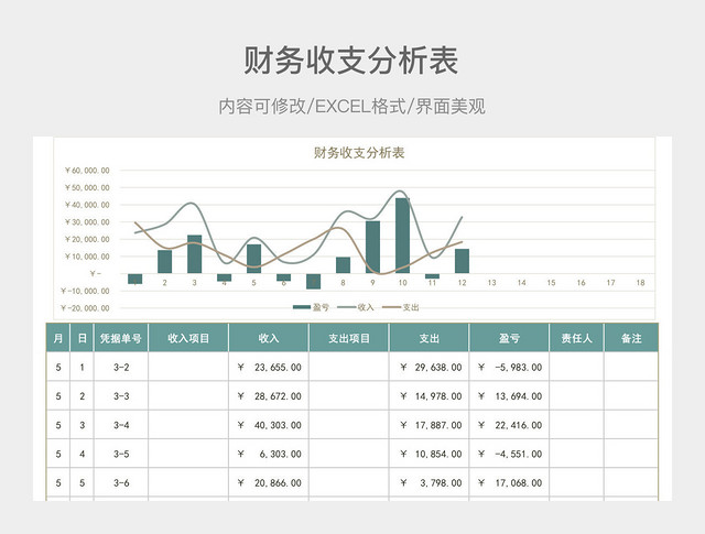 财务收支分析表