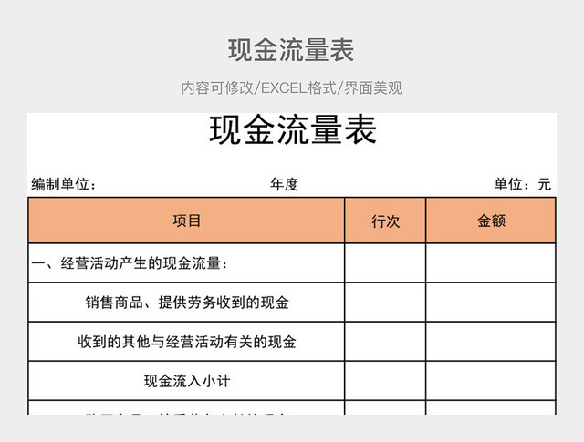 现金流量表