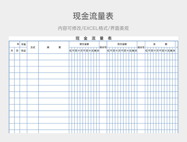 现金流量表